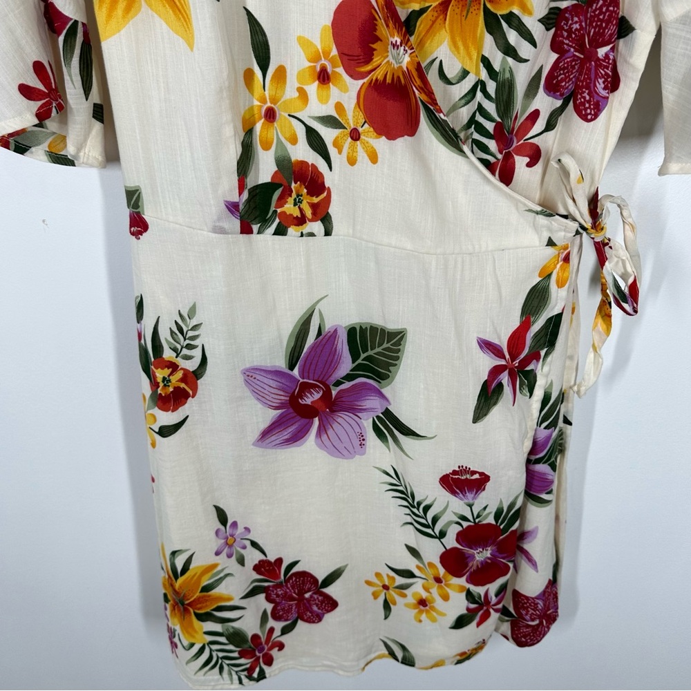 Old Navy Floral Wrap Dress Medium - Picture 5 of 7